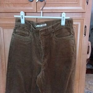 Lands' End Classic Tan Corduroy Trousers
